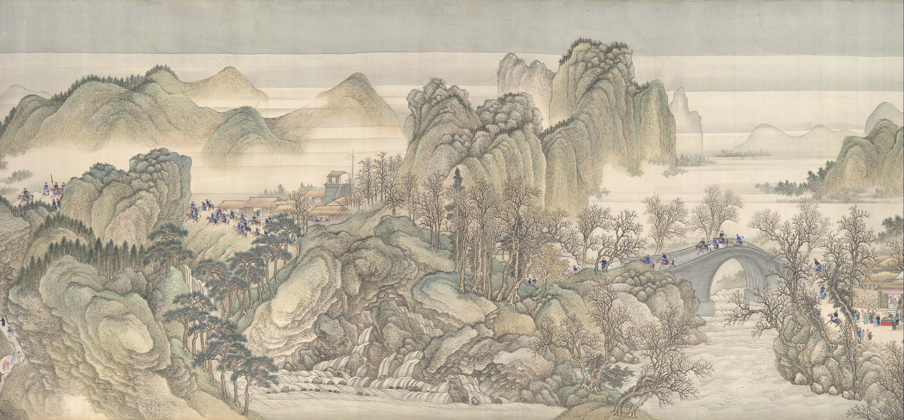 “Kangxi Emperor’s Southern Inspection Tour” by Wang Hui